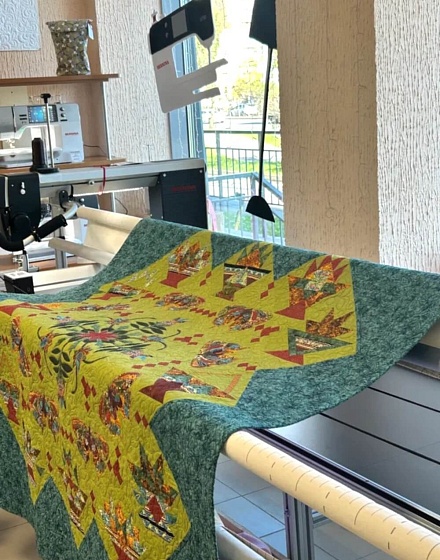 Индивидуальное занятие по работе на машине для стежки